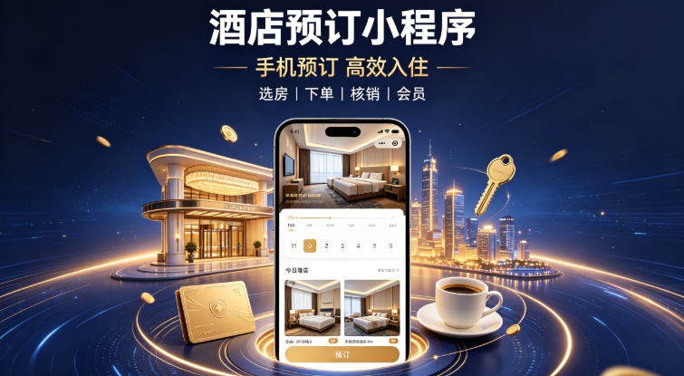 酒店自营预订小程序定制开发实战案例｜hth.com本地门店私域小程序开发运营全解析